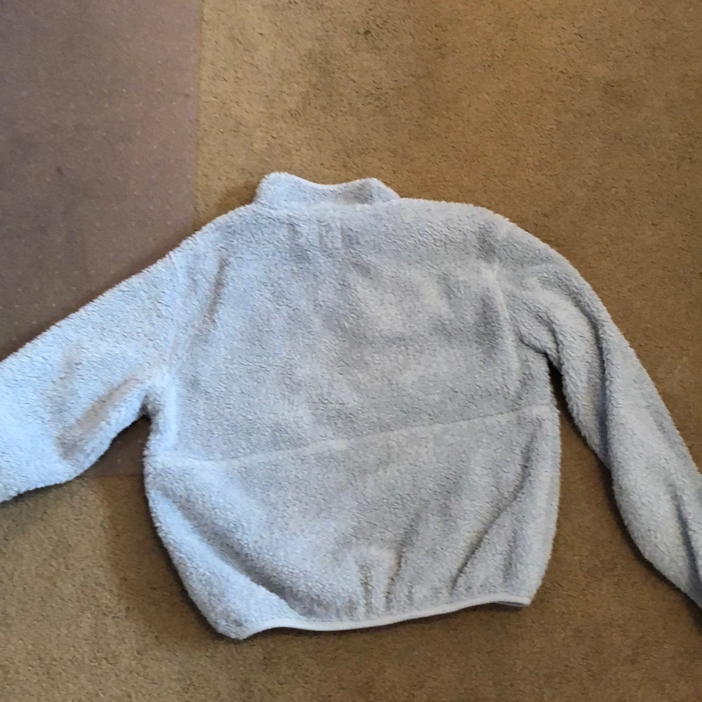 Fluffy Light Blue 1/2 Zip - Picture 2 of 2
